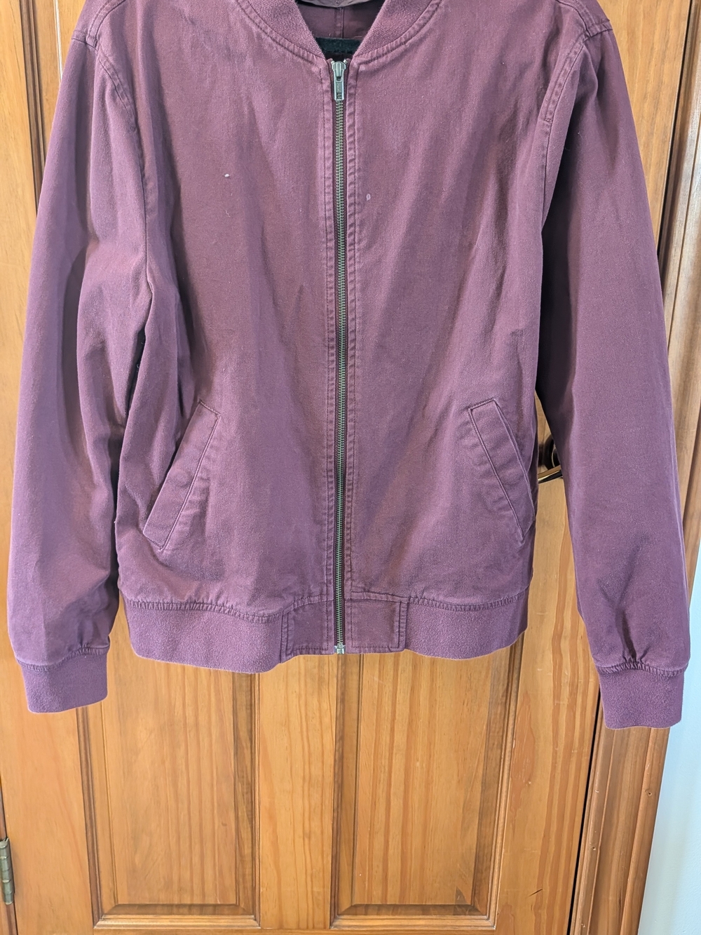 Rye Men's Zip-Up Jacket in Plum